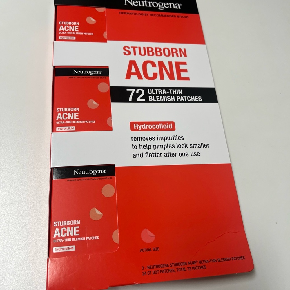 Neutrogena Stubborn Acne Blemish Patches - Red